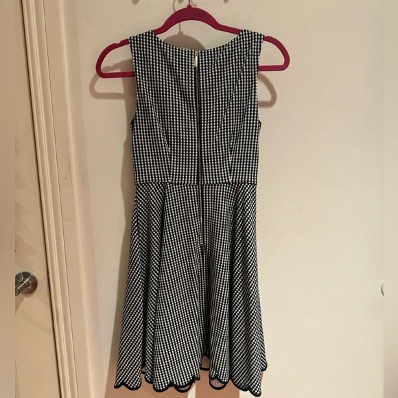 Kate Spade Jazzy Gingham Scalloped Ponte Dress - Picture 3 of 3